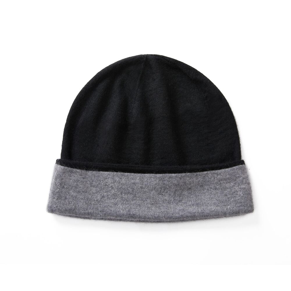 7278 Cashmere Reversible Beanie Hat Double-Side-Wear Winter Knit Hat